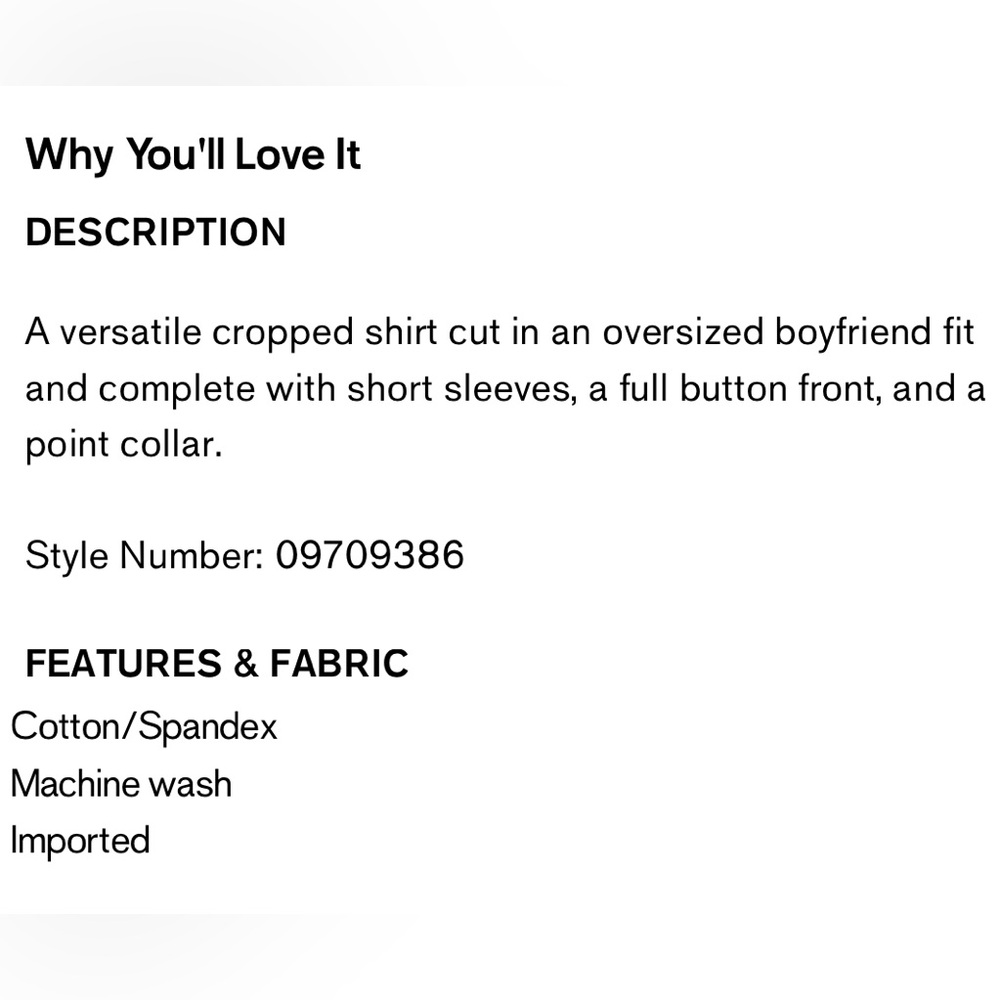 Express Stretch Cotton Poplin Stripped Short Sleeve Cropped Button Down Shirt - Picture 9 of 13